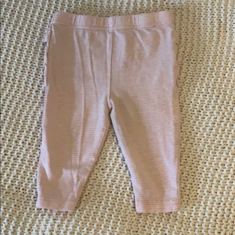 Pink and white stripped pants